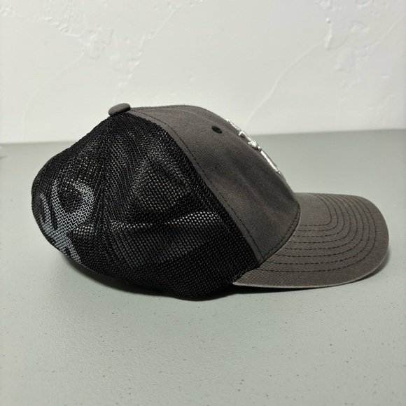 Browning Baseball Hat Cap Small/Medium Adult Flexfit Black Gray - Picture 6 of 7